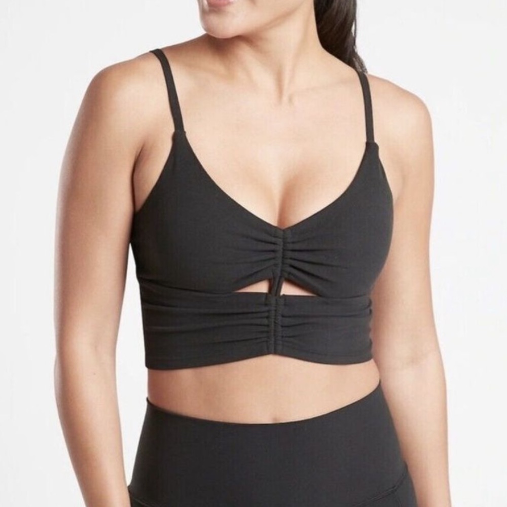 Athleta long line bra top!